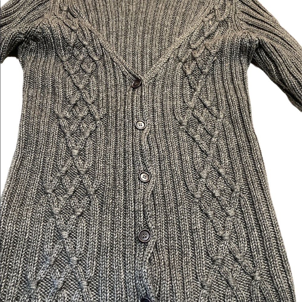 Max Studio Grey Button Up Sweater - image 1